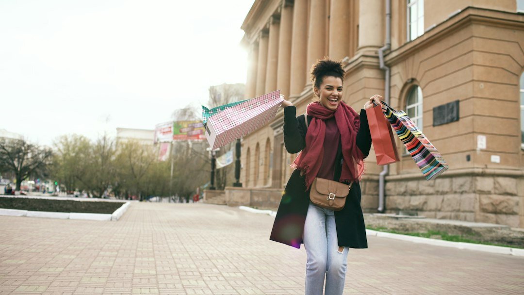 young people buying clothes